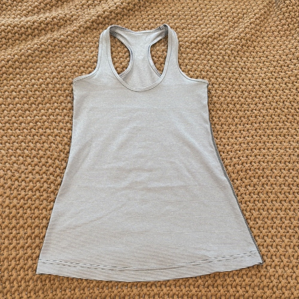 Striped Gray Women's Tank Top